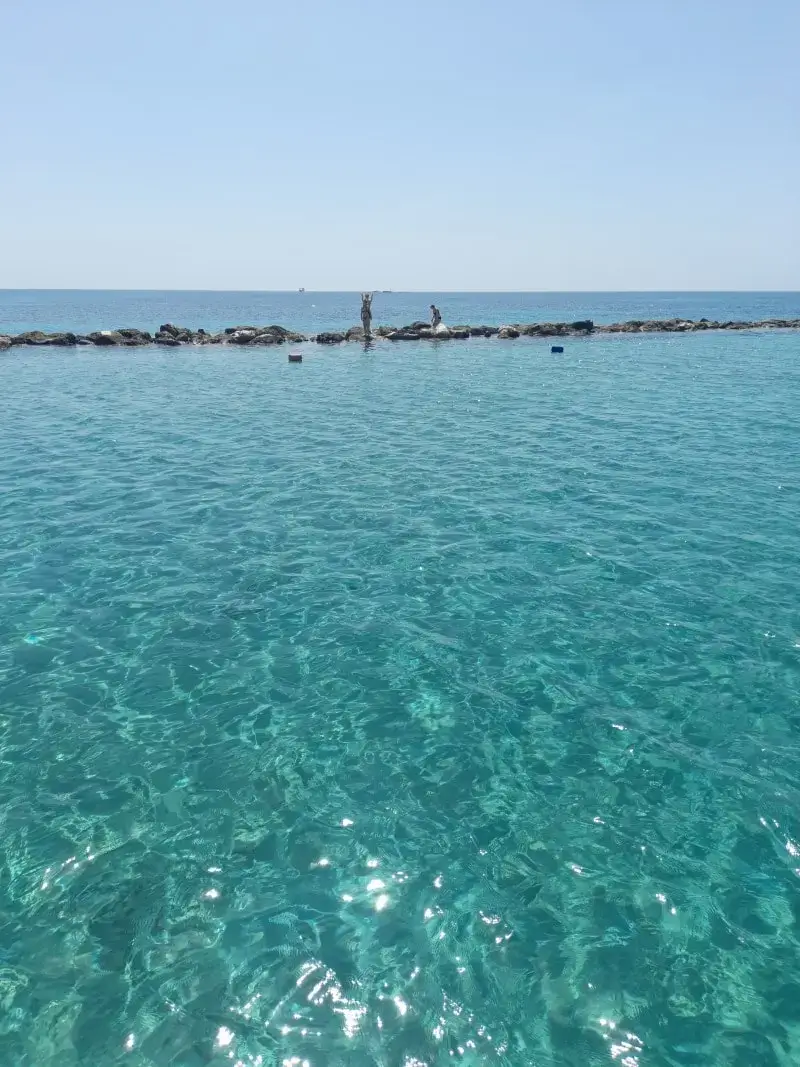 Boat trip in Paphos with clear waters of Cyprus.